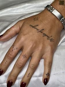 Hand script and micro details